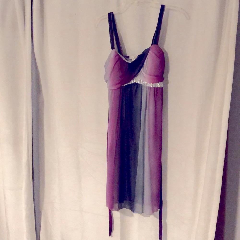 Multi colored and light sequin dress